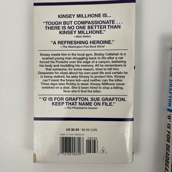 Sue Grafton Paperback Books Alphabet Mystery Kinsey Millhone A-D K Lot of 5 - Picture 8 of 11